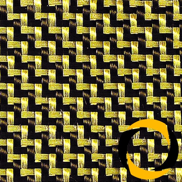 Kohle-/Aramidgewebe 215 g/m² (Köper) 120 cm